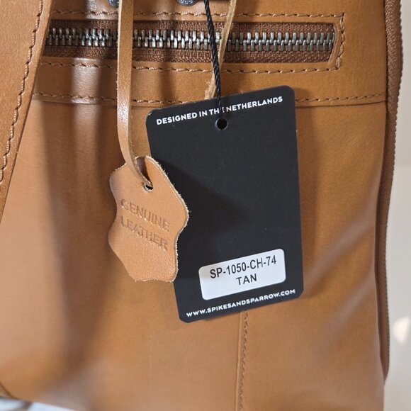 NWT Spikes & Sparrow Leather Backpack - Texas - Tan Brown - Picture 7 of 8